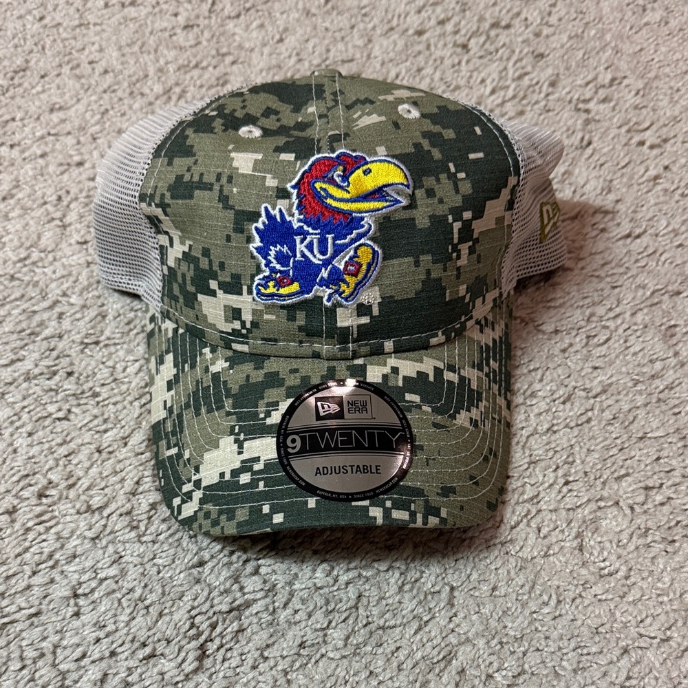 New Era Green Camo Cap Kansas